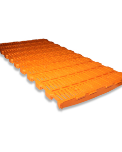 Plastic slat 1000x500 orange open for piglets